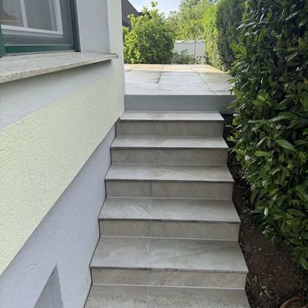 Outdoorfliesen auf Treppen